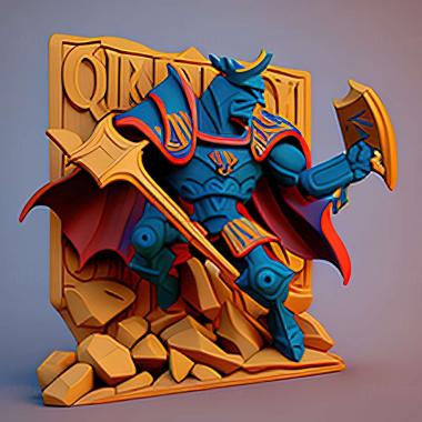 3D model Shovel Knight King of Cards game (STL)